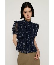 GATHER FRILL H／N PUFF ブラウス