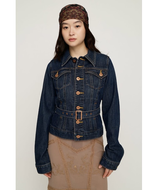 【SNSで話題！】BELTED COMPACT DENIM ジャケット