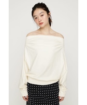 TUCKED OFFSHOULDER トップス