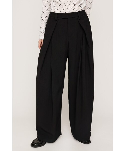 TUCK WIDE MANNISH SLACKS