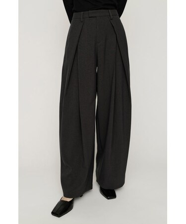 TUCK WIDE MANNISH SLACKS