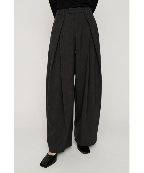 TUCK WIDE MANNISH SLACKS