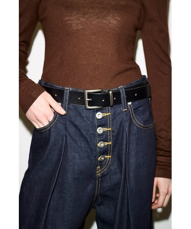 【THROW】COW LEATHER BUCKLE ベルト