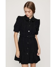 COLLAR BUTTON ショートワンピース