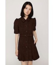 COLLAR BUTTON ショートワンピース