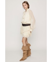 STAND TASSEL FRILL ショートワンピース