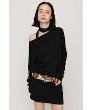 DOLMAN CUT TIE ショートワンピース