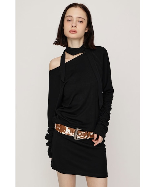 DOLMAN CUT TIE ショートワンピース