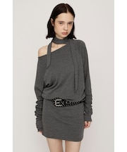 DOLMAN CUT TIE ショートワンピース