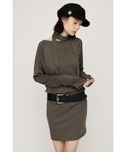 DOLMAN CUT TIE ショートワンピース