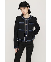 NO COLLAR TWEED ジャケット