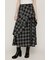 PLAID FLARE DESIGN スカート