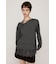 LACE TRIM V NECK KNIT トップス