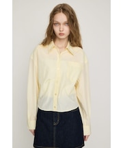 BACK DRAPE HEM シャツ