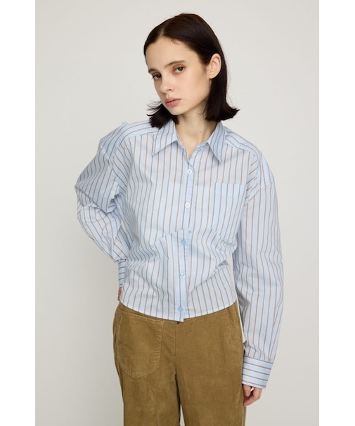 BACK DRAPE HEM シャツ