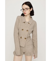 【SNSで話題！】DOUBLE BUTTON KNIT ジャケット