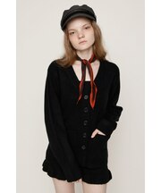 V NECK BUTTON カーディガン
