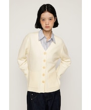 V NECK BUTTON カーディガン