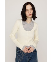 【LIMITED ITEM】LAYERED LIKE KNIT トップス