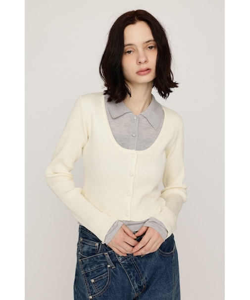 【LIMITED ITEM】LAYERED LIKE KNIT トップス
