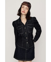 【SNSで話題！】DENIM PUFF SLEEVE シャツ