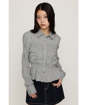 【大人気トップスに新カラーが登場！】RANDOM SHIRRING CUT トップス
