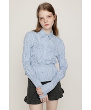 【大人気トップスに新カラーが登場!】RANDOM SHIRRING CUT トップス