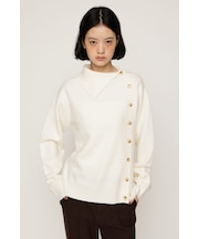 【SNSで話題!】ASYMMETRY FRONT BUTTON トップス