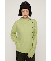 【SNSで話題!】ASYMMETRY FRONT BUTTON トップス
