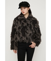 【SNSで話題！】CURL F／FUR SHORT ブルゾン
