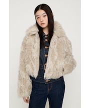 【SNSで話題！】CURL F／FUR SHORT ブルゾン