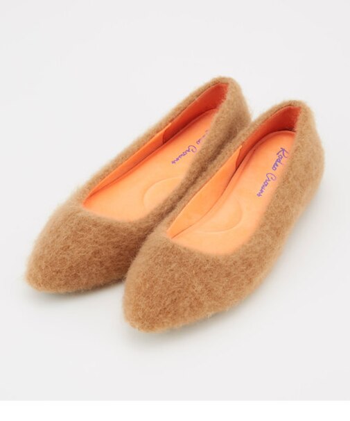 シャギー フラット パンプス