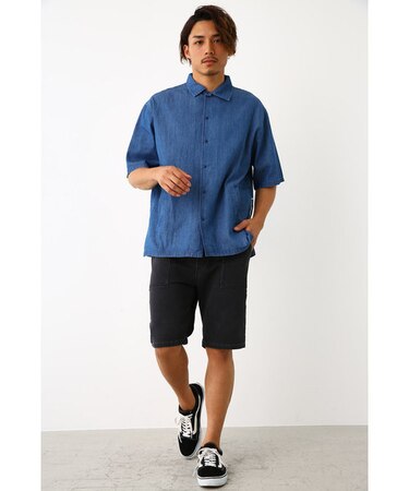 ドビーデニム ベイカー ショーツ