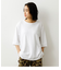 5分袖ラウンドビッグTシャツ