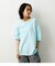 5分袖ラウンドビッグTシャツ