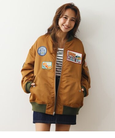 WEB限定)PATCHES MA-1｜ロデオクラウンズ／ロデオクラウンズワイド ロデオクラウンズMA-1 ジャケットリバーシブル