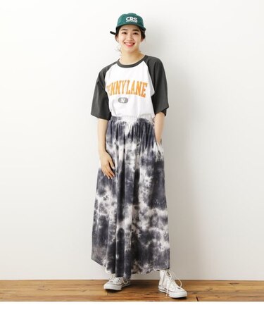 タイダイロゴスカート