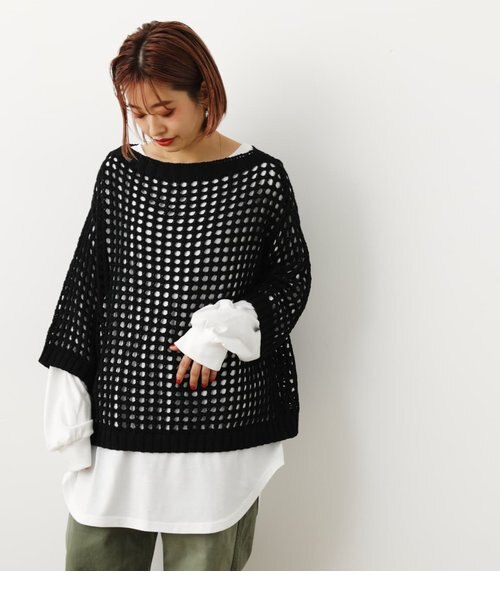 WEB限定)メッシュニット&ロンTEE SET｜ロデオクラウンズ／ロデオ