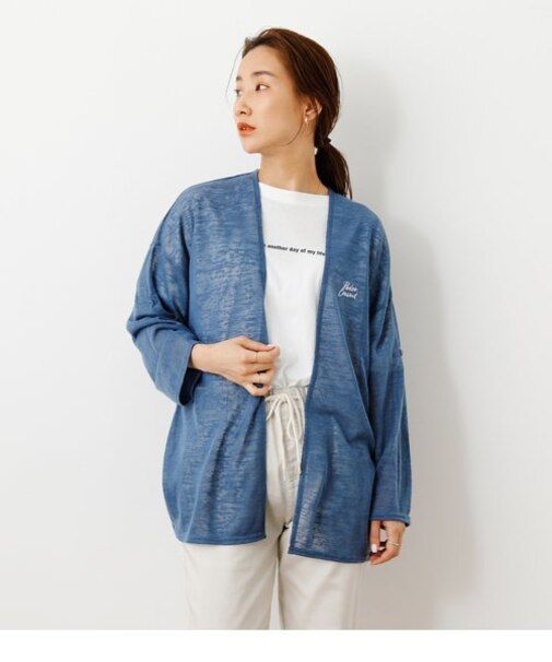 （WEB・OUTLET限定）ニットソー トッパー カーディガン