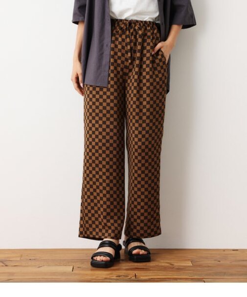 チェッカーイージーパンツ