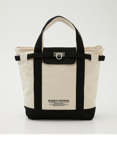 BELT FLAP CANVAS TOTE