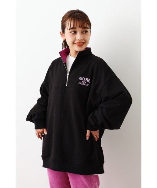 SHARE HALF ZIPスウェット