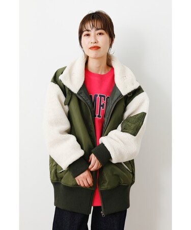 ボアドッキングB3ブルゾン