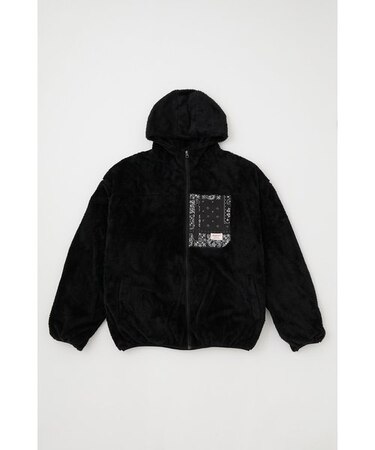 シャギーボア ジップアップ ブルゾン