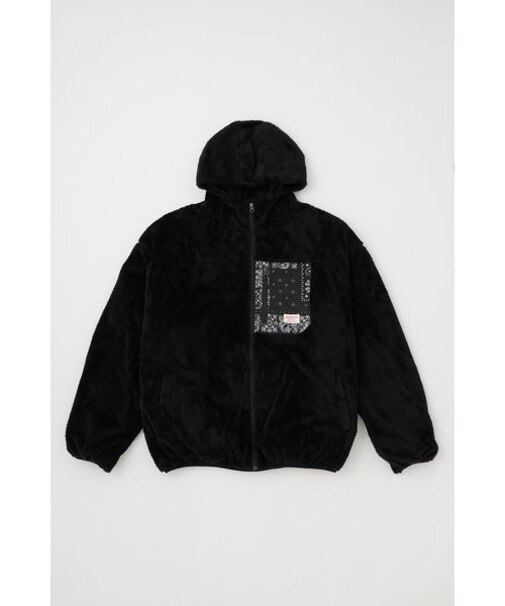 シャギーボア ジップアップ ブルゾン