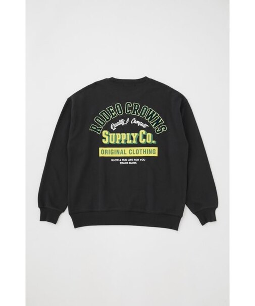 コーデュロイアップリケスウェット