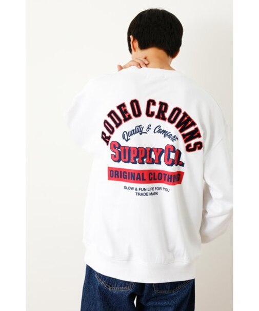 コーデュロイアップリケスウェット