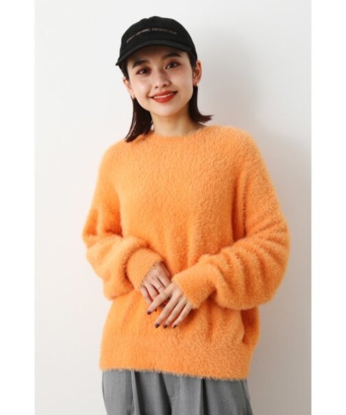 2wayシャギーニットトップス