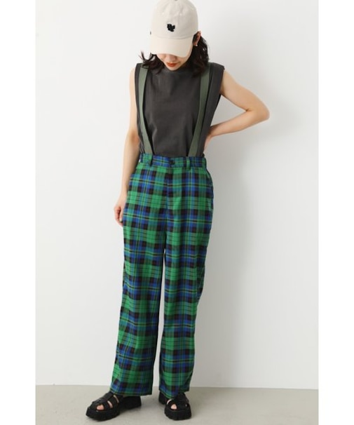 （WEB限定）2WAY チェックサスペンダーパンツ