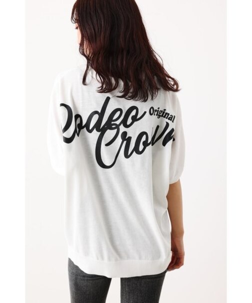 スクリプトBIGロゴドルマンニットトップス